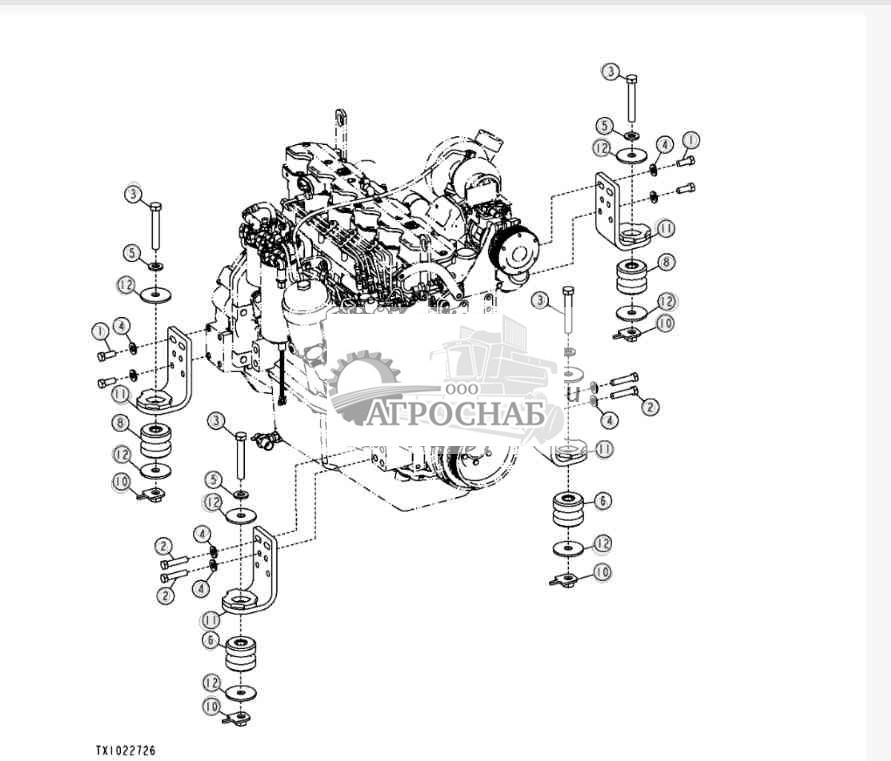 Крепления двигателя 